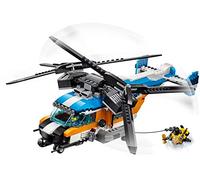 LEGO Creator Elicottero Bi-Rotore Giocattolo, Jet e Sottomarino ROV 3in1, 31096