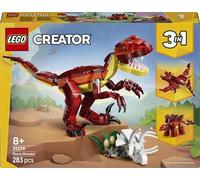 LEGO Creator 3 in 1 Feroce Dinosauro Giocattolo - Figure di Velociraptor, Stegosauro o Pterosauro con Elementi Scheletro e Denti Affilati - Regalo di Compleanno per Bambini e Bambine da 8 Anni - 31379