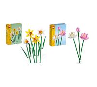 LEGO Creator Fiori di Loto, Set Fiori Finti da Costruire per Bambine e Bambini da 8 Anni & Creator Narcisi Set di Fiori Finti per Bambine e Bambini da 8 Anni