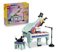 Pianoforte decorativo con gatto