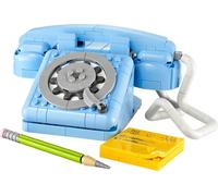 LEGO Creator 3in1 Telefono Retrò con Disco di Selezione Rotante - Si Trasforma in un Modello Anni '80 o in 2 Telefoni Cellulari Anni 2000 - Regalo Creativo per Bambine e Bambini da 8 Anni - 31174