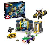 LEGO DC Batcaverna con Batman, Batgirl e The Joker, Giocattolo da Costruire con Action Figure dei Supereroi da Collezione, Giochi Creativi per Bambini e Bambine da 4 Anni con Batwing e Macchina 76272