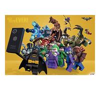LEGO DC Comics, Maxi Poster Batman con la Scritta in Lingua Inglese “Best Selfie Ever”, Multicolore