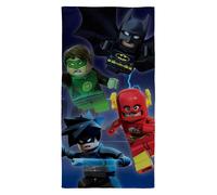 Lego Dc Supereroi Asciugamano Bagno Piscina Spiaggia Batman Verde Lanterna 100%