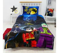LEGO Dc Supereroi Sfidare Set Copripiumino Singolo 2-in-1 Design Letto