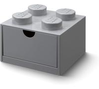 Room Copenhagen- Cassetto da scrivania Lego 4, Grigio, Colore Griggio, 4 Bottoni, 40201740