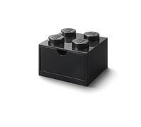 LEGO Desk Drawer Stackable Storage with 4 Knobs, in Black