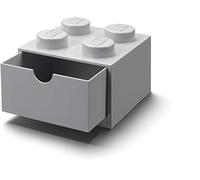 LEGO Desk Drawer Stackable Storage with 4 Knobs, in grigio