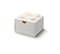 LEGO Desk Drawer Stackable Storage with 4 Knobs, in White