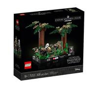 Diorama Inseguimento con lo speeder su Endor Lego Star Wars