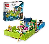 LEGO Disney 43220 - Set da gioco portatile Peter Pan & Wendy's Storybook Adventure, con micro bambole e nave pirata, giocattolo da viaggio per bambini dai 5 anni in su