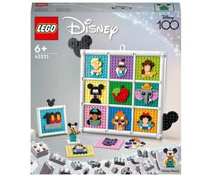 LEGO Disney 43221 100 Anni di Icone Disney, Set Arti e Mestieri con Pe