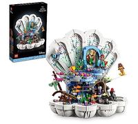 LEGO Disney 43225 - Set da costruzione per adulti, motivo: La Sirenetta Royal Clamshell, regalo per i fan del film Disney Princess dai 18 anni in su, con Ariel, Ursula, King Triton, Sebastian e