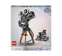 LEGO Disney 43230 Cinepresa Omaggio a Walt Disney 100° Anniversario con Minifigure di Topolino e Minnie Regali Donna e Uomo