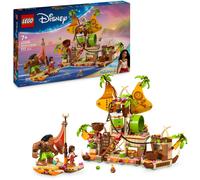 LEGO | Disney Oceania 2 Il Barcone dei Kakamora - Giochi da Costruire per Bambine da 7 Anni - Include Modello di Barca, Mini Bambola di Vaiana e Figura Maui - Regalo di Compleanno per Fan - 43258