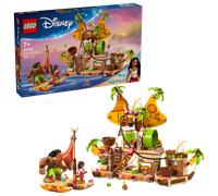 LEGO | Disney Oceania 2 Il Barcone dei Kakamora - Giochi da Costruire per Bambine da 7 Anni - Include Modello di Barca, Mini Bambola di Vaiana e Figura Maui - Regalo di Compleanno per Fan - 43258