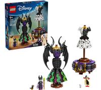 LEGO Disney 43262 Abiti di Malefica e Crudelia De Mon con Espositore Personalizz