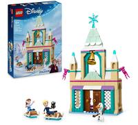 Lego | disney frozen 43265 castello di ghiaccio di arendelle, giocattolo con accessori e 3 personaggi, giochi per bambine 5+