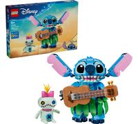 LEGO | Disney Stitch e Scrump Giocattolo - 2 Action Figure con Accessori tra cui un Ukulele - Decorazione Cameretta - Regalo di Compleanno per Bambine e Bambini da 9 Anni in su Fan del Film - 43296
