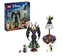 LEGO Disney 43262 Abiti di Malefica e Crudelia De Mon con Espositore Personalizz