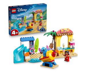 LEGO Disney Beach Fun with Lilo & Stitch - Educational Toy w/ 2 Shops, Spacesh