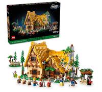 LEGO Disney Biancaneve e il cottage dei sette nani per adulti, set di costruzione e visualizzazione delle principesse Disney con 10 minifigure tra cui Biancaneve, regalo per i fan del film classico,