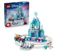 LEGO | Disney Frozen Castello di Ghiaccio di Elsa e Avventura sulla Neve - Giocattolo con Mini Bamboline di Anna ed Elsa, Olaf, Binari del Treno e Carrelli da Neve - Regalo per Bambine 4+ Anni - 43281