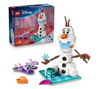 LEGO | Disney Frozen Il Divertente Picnic di Olaf e Bruni - Pupazzo di Neve Giocattolo con Coperta da Picnic e Accessori - Decorazione per la Camera da Letto - Regalo per Bambine da 7 Anni - 43287