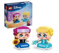 LEGO | Disney Frozen Mini-Anna e Mini-Elsa - Personaggi delle Principesse Giocattolo - con 2 Mini Bamboline, un Girasole e un Fulmine di Ghiaccio - Piccola Idea Regalo per Bambine da 5 Anni - 43284