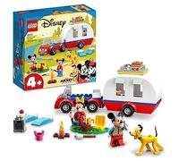 LEGO Disney Mickey and Friends Vacanza in Campeggio con Topolino e Minnie, Pluto e Accessori, Macchina Giocattolo con Camper da Costruire, Giochi per Bambina e Bambino da 4 Anni, Idea Regalo 10777