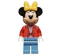 LEGO Disney Minnie Mouse Minifigure con camicia aperta rossa da 10777