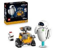 LEGO | Disney Pixar WALL-E e EVE - Kit di Modellismo per Adulti da Esposizione - Costruzione Fai da Te con i Personaggi di M-O e Hal - Decorazioni per la Casa - Regalo da Collezione per Fan - 43279