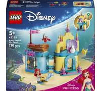 LEGO | Disney Princess Il Magico Mini-Palazzo di Ariel - Castello Giocattolo della Sirenetta con Micro-Bambolina e Figure di Sebastian e Flounder - Regalo per Bambine da 5 Anni in su - 43285