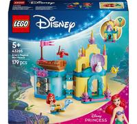 LEGO | Disney Princess Il Magico Mini-Palazzo di Ariel - Castello Giocattolo della Sirenetta con Micro-Bambolina e Figure di Sebastian e Flounder - Regalo per Bambine da 5 Anni in su - 43285