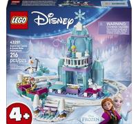 LEGO Disney Princess Castello di Ghiaccio di Elsa sulla Neve 43281 | Giochi per bambini e bambine da 4 anni, casa delle bambole, mini bamboline di Anna ed Elsa e Olaf, idea regalo, 216 pezzi