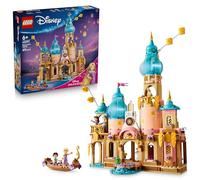 LEGO Disney Princess Il castello di Rapunzel 43297 | Giochi per bambine da 6 anni, casa delle bambole giocattolo da esposizione, 4 mini bamboline, regalo di compleanno, 676 pezzi
