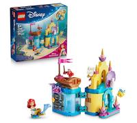 LEGO | Disney Princess Il Magico Mini-Palazzo di Ariel - Castello Giocattolo della Sirenetta con Micro-Bambolina e Figure di Sebastian e Flounder - Regalo per Bambine da 5 Anni in su - 43285