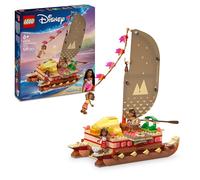 LEGO Disney Princess La canoa di Vaiana 43270 | Giochi per bambine da 6 anni, barca giocattolo da costruire, con vela in tessuto e 3 mini bamboline, idea regalo, 529 pezzi