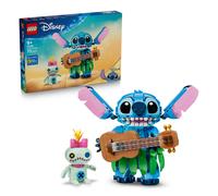 LEGO | Disney Stitch e Scrump Giocattolo - 2 Action Figure con Accessori tra cui un Ukulele - Decorazione Cameretta - Regalo di Compleanno per Bambine e Bambini da 9 Anni in su Fan del Film - 43296