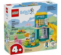 LEGO Bluey: Parco Giochi con Bluey e Chloe - Gioco per Bambine e Bambini da 4 Anni con 2 Minifigure, Saliscendi, Scivolo, Struttura per Arrampicata e 3 Piante - Regalo per i Fan della Serie TV - 11201