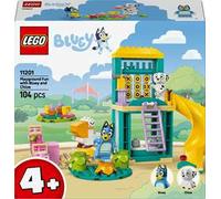 LEGO Bluey: Parco Giochi con Bluey e Chloe - Gioco per Bambine e Bambini da 4 Anni con 2 Minifigure, Saliscendi, Scivolo, Struttura per Arrampicata e 3 Piante - Regalo per i Fan della Serie TV - 11201