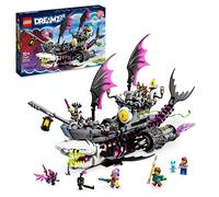 LEGO DREAMZzz 2 in 1 Nave-Squalo Nightmare, Nave Pirata Giocattolo da Costruire in 2 Modi, Giochi per Bambini e Bambine, Barca dei Sogni con Minifigure di Mateo, Izzie, Nova e del Re dell'Incubo 71469