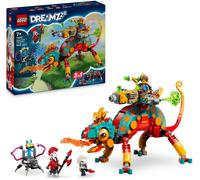 LEGO DREAMZzz 2 in 1 Il Camaleonte di Fuoco di Mateo - Animale Trasformabile in Aereo Giocattolo e Mech o in Guardiano - Costruzioni per Bambini da 7 Anni con 2 Minifigure - Idea Regalo - 71492