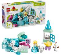LEGO DUPLO Disney Scatola Creativa di Frozen con Elsa e Olaf - Giochi Didattici per la Motricità Fine dei Piccoli - Set Montessori con 2 Personaggi - Regalo per Bambini e Bambine dai 2 Anni - 10462