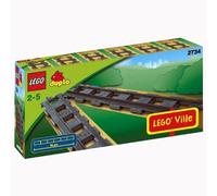 LEGO Duplo 2734 - 6 Binari Diritti per la ferrovia NUOVO SIGILLATO
