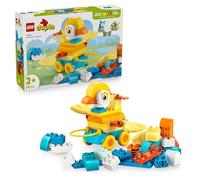 LEGO DUPLO Animali su Ruote 3 in 1 - Gioco Educativo in Mattoncini per Costruire un'Anatra o un Pesce o un Cane Giocattolo con Ruote e Maniglia - Regalo per Bambine e Bambini da 2 Anni in su - 10448