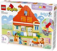 LEGO DUPLO Bluey: Casa della Famiglia Bluey con Gioco di Memoria - Giochi Educativi con 3 Personaggi, Casetta con Finestre Apribili e Gioco da Tavolo - Regalo per Bambine e Bambini 3+ Anni - 10459