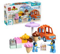 LEGO DUPLO Bluey: Visita alla Gelateria di Bluey - Gioco Educativo per Motricità Fine con Macchina Giocattolo, Stand dei Gelati e 2 Figure tra cui Bandit - Regalo per Bambine e Bambini 2+ Anni - 10458