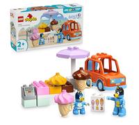 LEGO DUPLO Bluey: Visita alla Gelateria di Bluey - Gioco Educativo per Motricità Fine con Macchina Giocattolo, Stand dei Gelati e 2 Figure tra cui Bandit - Regalo per Bambine e Bambini 2+ Anni - 10458