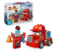 LEGO DUPLO Disney e Pixar Mack al Circuito, Giochi per Bambini e Bambine da 2 Anni con Camion Giocattolo Rosso da Costruire, Veicolo Autocarro Personaggio del Film, Regalo di Compleanno 10417